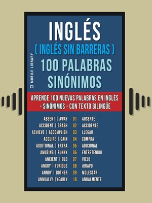 cover image of Inglés ( Inglés sin Barreras ) 100 Palabras--Sinónimos